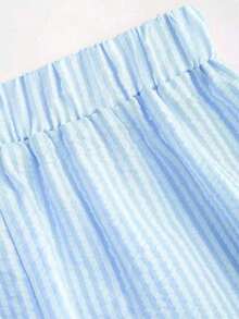 Sweetro Conjunto de dos piezas para mujer para uso diario - Azul - Ver 6