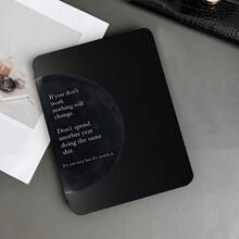 这款印有励志语录的月亮图案360°旋转平板电脑保护套，带笔槽，兼容iPad第十代10.9英寸（2022款）/Air 13(M3 2025)/Air 11(M3 2025)/Air 11(M3 2025)/11(A16 2025)，也兼容OPPO Pad、华为MatePad、vivo Pad、荣耀Pad和联想小新Pad。 - 彩色 - 查看 2