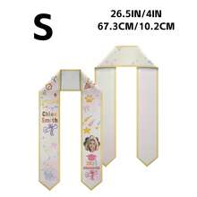 Customizable Graduation Shawls For Children, Graduation Sashes With Personalized Prints Of Names And Years, And Satin Shawls With Cute Paw Prints And Crown Patterns, Suitable For Graduates Of All Ages. - Multicolor - View 14