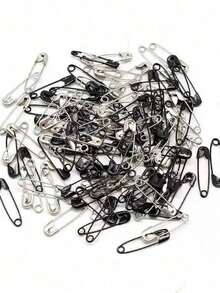 120pcs Box Mini Safety Pins, Suitable For DIY Clothing And Crafts - Black And White Colors - Durable And Rust-Resistant - A-Colorful - View 9