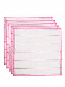 5PCS/10PCS Cotton Gauze Cleaning Cloths, Ultra Absorbent, Reusable And Washable For Kitchen, Bathroom, And Household Surfaces - Multicolor - View 12