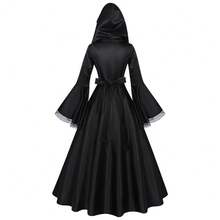 Medieval Witch Dark Gothic Long Hooded Dress European And American Plus Size Renaissance Ball Cosplay Costume - 250312S9634517 Hooded Women's Skirt - View 6
