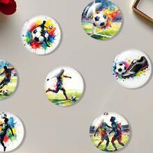Football Sports Pattern Refrigerator Magnets - 12 Pack Football Sports Fridge Pattern Magnets For Refrigerator Office Cabinets Whiteboards Photo, Best Housewarming Home Decorations Gift - 12Pcs - View 5