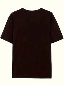 Camiseta de Verano para Mujer SoftSoft con Estampado "Soy Diferente" - Cuello Redondo, Mangas Cortas, Lavable a Máquina, Negra con Diseño de Pájaro Blanco, Cómoda para Uso Diario en Primavera, Verano y Otoño, Ofreciendo una Experiencia Moderna, un Nuevo Producto de Moda para el Verano y un Regalo para las Fiestas - Camiseta 100% Algodón, Transpirable, Casual para Uso Diario, Blusa, Camisa > Hermosa. - Negro - Ver 3