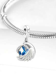 1 mặt dây chuyền hình báo gấm nằm sấp lấp lánh bằng bạc Sterling 925, thích hợp làm vòng tay DIY cho nữ. - tập trung - Xem 9