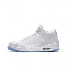 Nike Jordan Air Jordan 3 Retro Pure White OG Style Comfortable Mid-Top Retro Basketball Shoes Men's White 2018 Edition - 136064-111 - Xem 13