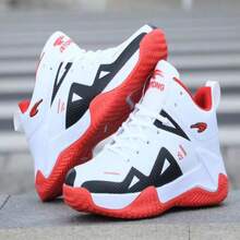 Men Soccer Shoes - White and Red - View 3