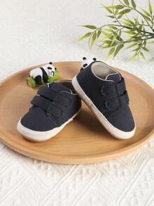 1 Paar Jungen Mädchen Cartoon Elefant Doppel-Klettverschluss Design Baby Kleinkind Sneaker, Frühling Herbst Sommer Winter - Blau - Übersicht 5