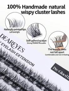 DearEyes DP-10 DIY Self-Adhesive False Eyelash Clusters - View 2