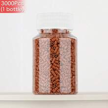 2.6mm Sundymot Fuse Beads, 3000PCS+ Red Series Individual Packaging, Bottle Contained Storage, Prevent Spilling, DIY Pendant Keychain, Jewelry Making Craft Supplies, Graduation, Back To School, Christmas, Party, Birthday Gift, Multi-Color 2.6mm Fuse Bead Refill Kit - 2.6mm Puzzle Beads - View 11