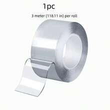 1pc Clear Heavy Duty Double Sided Tape Thick Acrylic Removable Nano Tape Sticky Rolls Magic Mounting Tape For Wall Stickers Kitchen Home Decor Spring Home Decor - A - View 14