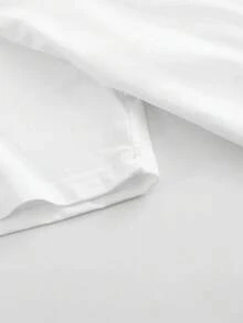 Nueva camiseta de manga corta para mujer de 180 g,% algodón - Camiseta casual versátil con estampado de verano para hombre - Camiseta con estampado de verano para parejas - Unisex - Regalo para vacaciones - Blanco - Ver 5