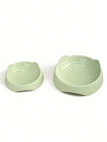 1pc Cat Ear Shaped Pet Bowl, Plastic Material Cat/Dog Food & Water Bowl, Assorted Sizes - 250ml - View 9