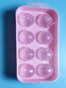 1pc Ice Cube Tray, Quick Release Ice Cube Mold, Fridge Ice Storage Box, Sealed Anti-Odor Freezer Ice Cube Tray, Square & Spherical - Multicolor - View 13
