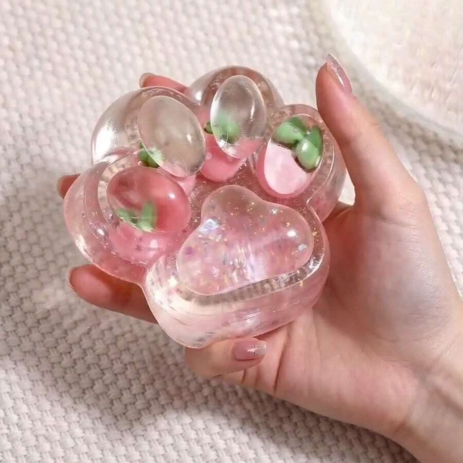 新品热销！猫爪慢回弹软萌玩具，高级精致果冻蜡凝胶捏捏乐，鲷鱼烧造型，柔软硅胶减压解压玩具，可爱动物爪捏捏乐，萌系减压玩具，青少年成人派对生日节日送礼佳品