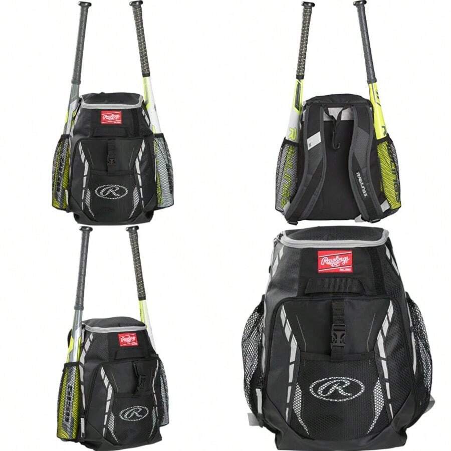 Rawlings R400 Youth Players Team Equipment Backpack - negro - Ver 1