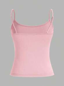 Set de 3 camisetas de tirantes ajustadas informales para mujer, adecuadas para el verano - Multicolor 3 - Ver 8