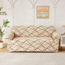Geometric Rhombus Stretch Sofa Cover, Printed Sofa Slipcover, Durable & Wear-Resistant, All-Season Washable Sofa Protector, Pet-Friendly Sofa Cushion Cover, High Elasticity, Full Coverage, Anti-Slip, Easy Installation - Multicolor - View 13
