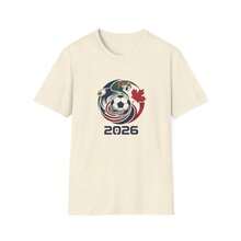 Camiseta de Cuello Redondo Holgada de Algodón Puro, Talla Grande, Casual, para Hombre y Mujer, Nueva para la Copa Mundial 2026, Gran - Negro - Ver 9