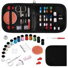 Mini Sewing Kit For Adults Emergency Small Portable Sewing Supplies With Scissors Needles Thimble Assorted Threads Tape Measure Ideal For Beginners Grandmas Moms Home Travel Use Navy Blue - As Pic - View 8