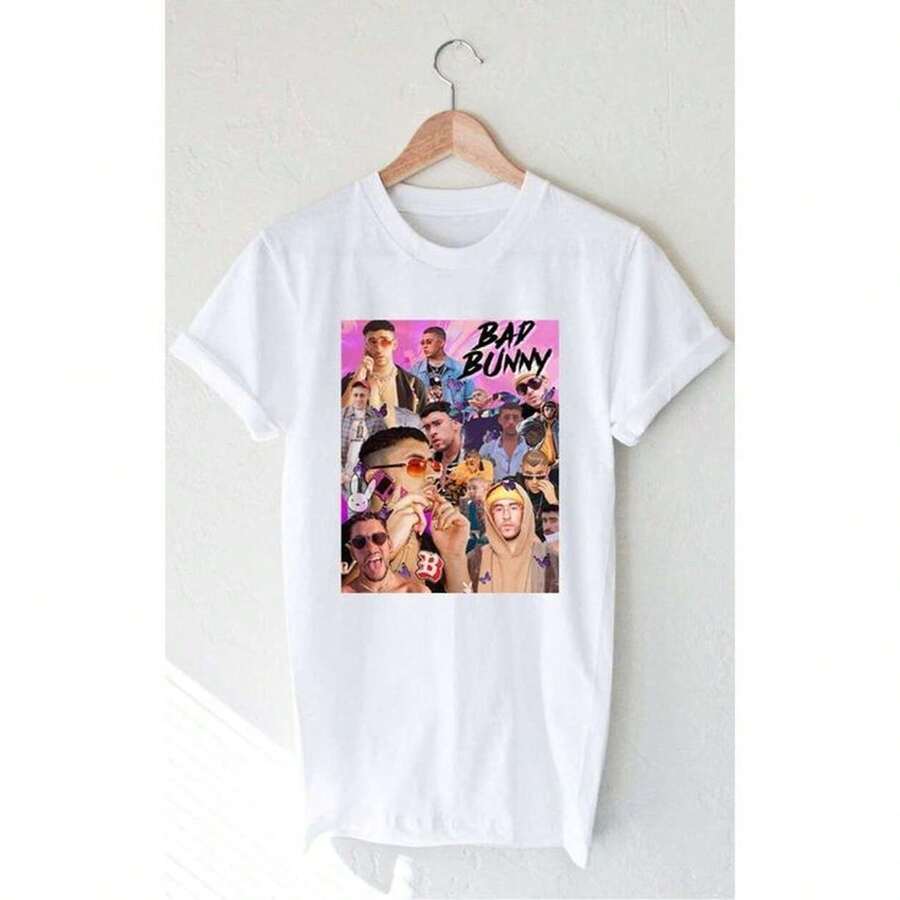 Camiseta negra unisex de rapero b1ad bunny Color Blanco y negro Tallas varias220G C1AmiS1eta de AL1Godn esencial uniS1ex, 220 g de suavidad úniC1A. PensA1DA1 Para A1DAptarse a todaS1 Las perS1onas, hombres y mujeres por igual. Tela duradera de gran C1Alidad, listA1 Para cualquier corte, D1ELIC1A1DA al tacto pero construidA1 Para resistir. TopS1 Ligeros mujer, conjuntos otoñales, ropa de vaC1Aciones, disfraces de new years para ella. - Blanco - Ver 1