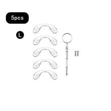 5sets U-Shaped Integrated Nose Pad - Made Of Soft, Comfortable, Anti Slip And Decompression Material, Reducing Imprints, Suitable For Most Glasses - Glasses Repair Kit - Free Multifunctional Screwdriver, Dedicated Glasses Screws - A - View 9