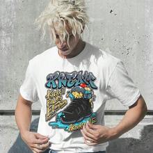 Dunkare Sneaker Match Graphic T-Shirt For Men And Women - Retro Gamma Blue 11s Streetwear | Unisex, Regular Fit, Vintage Style Y2K - 黑色 - Kream Kicks 統治一切 - 查看 2