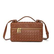 BV Bottega Bang Bang Bolso de mujer tejido a mano de cuero genuinodebolso de manotipocuboconpatróntejidoparamujer,bolsodemarca,elegantebolsodemanoparaseñorabolsaderegaloexquisita,bolsodebolso de manodelujoparamujer,bolsocruzadodemodaparamujer,adecuadoparachicas,estudiantesnivel universitariodamasdeoficina,madresdemedianaedadparausodiario,comprasoficina,clase,reuniones,citas,actividadesalairelibretambiénunregaloidealparamujeresNuevasbolsodemujer,versátilinspiradoeslascelebridadesalamodabolsocuadradopequeñotejidoamano,bolsodehombroybandoleratipoloncheraparamujer. - Dorado - Ver 1