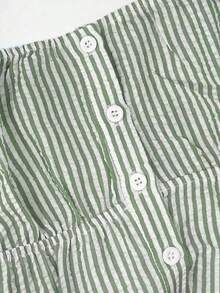 Sweetro Conjunto de dos piezas para mujer para uso diario - Verde - Ver 8