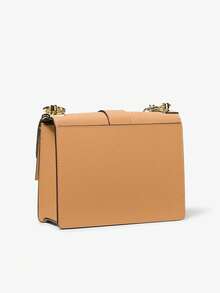 Michael Kors MK Greenwich Flap Bag Small Baguette Purses For Women Crossbody Bag And Shoulder Bag - Brown - View 5