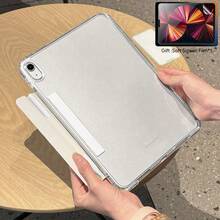 适用于 iPad Air Pro 11 的 2026 动态翻盖保护套，兼容 2025 M5 A3362 A3359、2023 2022 2024 M4，兼容 iPad 7/8/9/11/10 代，Mini A17 6 2024 2022 M2，超薄磁吸支架，支持 10.2 代，自动唤醒/睡眠 - 米色 - 查看 1