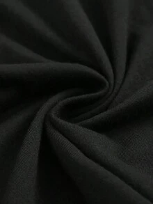 Camiseta de manga corta con estampado de eslogan para mujer: No soy torpe, solo el suelo me odia, las mesas y sillas son abusivas y los muros me molestan. Camisetas gráficas, tops para mujer, playera. - Negro - Ver 5