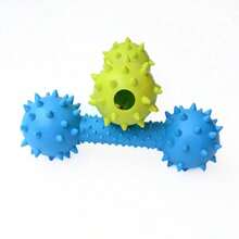 1pc TPR Pet Toy With Spiky Dumbbell For Small & Medium Dogs, Durable Chew Toy With Sound, Suitable For Dogs And Cats - Multicolor - View 6