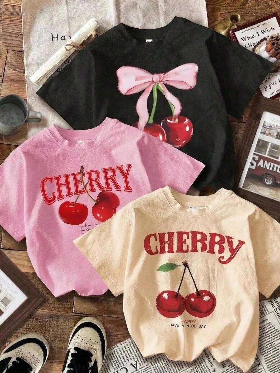 Camiseta de mujer de manga corta con cuello redondo, holgada, casual y versátil. Con estampado moderno, elegante y sofisticado de letras simples, ideal como prenda básica; confeccionada en tela suave con excelente caída(Retro style, casual style, unisex)(Retro style, casual style, unisex) - Albaricoque - Ver 1