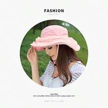 Mosquito Head Net Hat, Safari Sun Hat with Veil Mesh Protection from Insect - Rosado - Ver 4