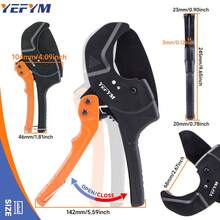 Cortador de tubo de PVC, corta hasta Φ63mm de PEX, PVC, PPR y mangueras de plástico, cortadores de tubos con cuchilla afilada de acero inoxidable SK5 YEC-P63 - YEC-P63 - Ver 4
