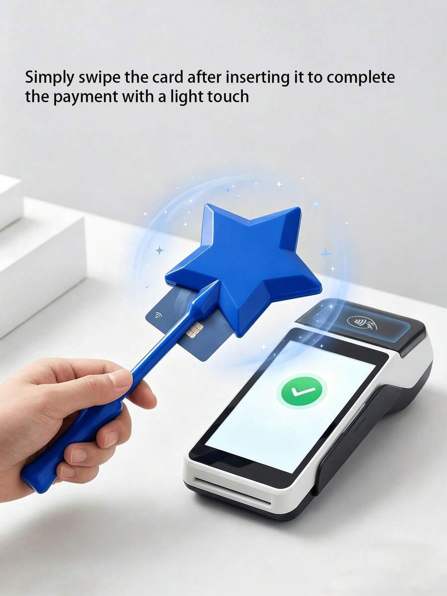 Đũa phép thuật in 3D sống động như thật, ví đựng thẻ tín dụng thiết kế sáng tạo có thể bấm để thanh toán, đồ chơi ảo thuật gây sốt, tạo không khí chân thực, thích hợp cho bộ sưu tập của những người đam mê ảo thuật, quà tặng hàng ngày, độc đáo và mang tính nghi lễ. - Ngôi sao - Xem 1