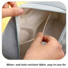 (2 Styles) Cute Wooden House Shaped Portable Cosmetic Bag, Thick Large Capacity Soft Handheld Toiletry Pouch - View 7