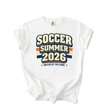 Camiseta Unisex de Algodón Puro, Cuello Redondo, Talla Grande, Estilo Casual, Novedad Transfronteriza para la Copa Mundial 2026 - Negro - Ver 6