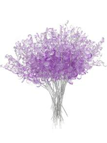 10/20入 壓克力珠吊飾花莖花束 水晶花苞枝條 裝飾人造植物 仿真花 適用於婚禮家居裝飾 花藝手工 春秋婚禮花瓶花束裝飾 適用於客廳餐廳臥室裝飾 母親節 父親節 節日生日派對用品 戶外花園裝飾 - 彩色 - 查看 18
