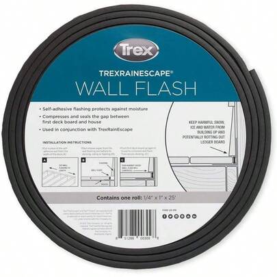 RainEscape Wall Flashing 1/4 X 1 X 25'