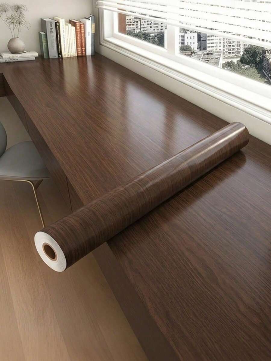 复古木纹壁纸，加厚自粘仿木纹可移除贴纸，适用于橱柜、家具、窗台 - 逼真木纹质感，轻松DIY家居装饰，持久耐用的装饰遮盖贴纸
