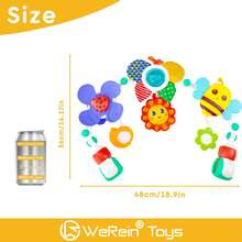 Werein Newborn Sensory Crib Mobile - Bee & Ladybug Garden Spiral Hanging Toy, Early Education Rattle For 0-12 Months Baby, Colorful Visual Stimulation Toy For Nursery & Stroller - Multicolor - View 5