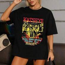 Camiseta de algodón puro del mismo estilo para niños y niñas, retroojo de gatoHermosoCaoslista de seguimientocamisa,ojo de gatoK-popcamisa,,ropaelniñoplayeraselniñocamisasparaniñoropaelniñosel12un14añosniños8un10añossoloniñojuguetesparaniñoropaelniñoel10añoYochicoskPopropaelniñablusasparaniñaropaelniñael12un14añosofertasconjuntosparaniñakPopropaelniñablusas para mujer playeras de mujer vestidos casuales para mujer y2k playeras deportivas para mujer verano camisetas ropa de mujer Fashion Perfect For Daily - Negro - Ver 6
