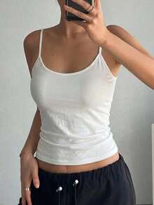 Camiseta sin espalda para mujer - Blanco - Ver 2