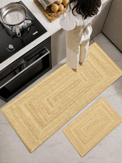 Kitchen Rug Set – Washable NonSlip Kitchen Rug Set – 160x50&80x50 Cm – Soft & Durable Rug, Kitchen Mat Set