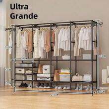 Wardrobe, Portable Closet, Clothes Rack, Shoe Rack, Multipurpose Organizer, Cabinet - 顏色隨機 - 查看 12