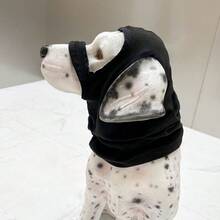 Pet Head Cover, Grooming & Calming, Warm Half-Face Mask For Small & Medium Dogs - Black - View 9