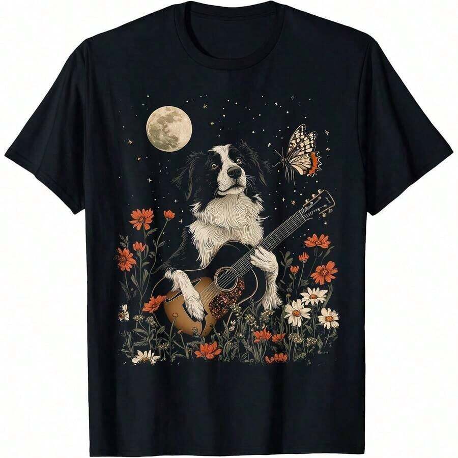 1 Bernese Mountain Dog T-Shirt For All Seasons, 100% Cotton, One-Sided Print, Crew Neck, Short Sleeve, Unisex, Base Layer, 180g, 100% Cotton, Designs Are Printed. Unisex. - 顏色 9 - 查看 1