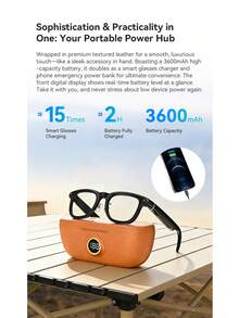 Kính thông minh LOKMAT X01 tích hợp ChatGPT, camera 8MP, hỗ trợ dịch thuật AI 26 ngôn ngữ, trợ lý ảo và điều khiển bằng giọng nói, WiFi 4.0, Bluetooth 5.3. - Xem 12